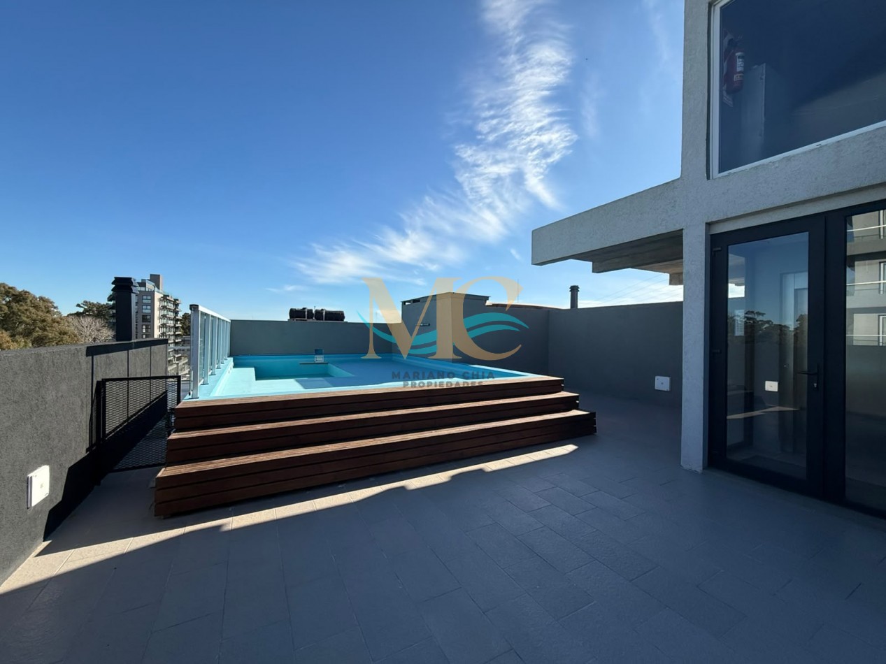 Departamento 2 ambientes con terraza en Pinamar