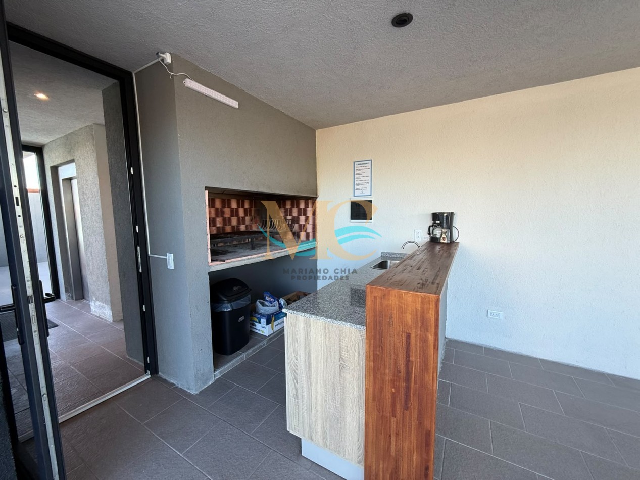 Departamento 2 ambientes con terraza en Pinamar