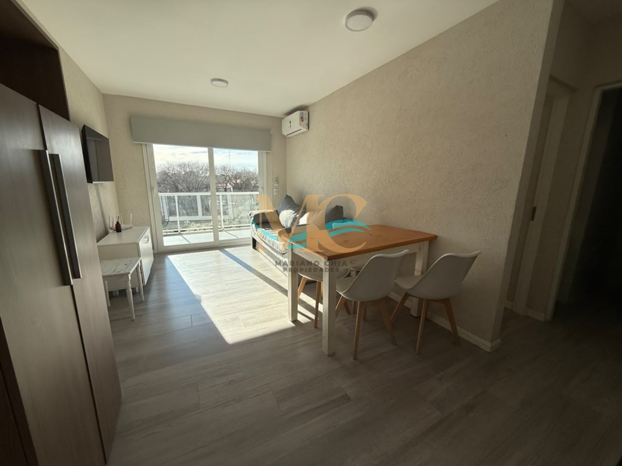 Departamento 2 ambientes con terraza en Pinamar